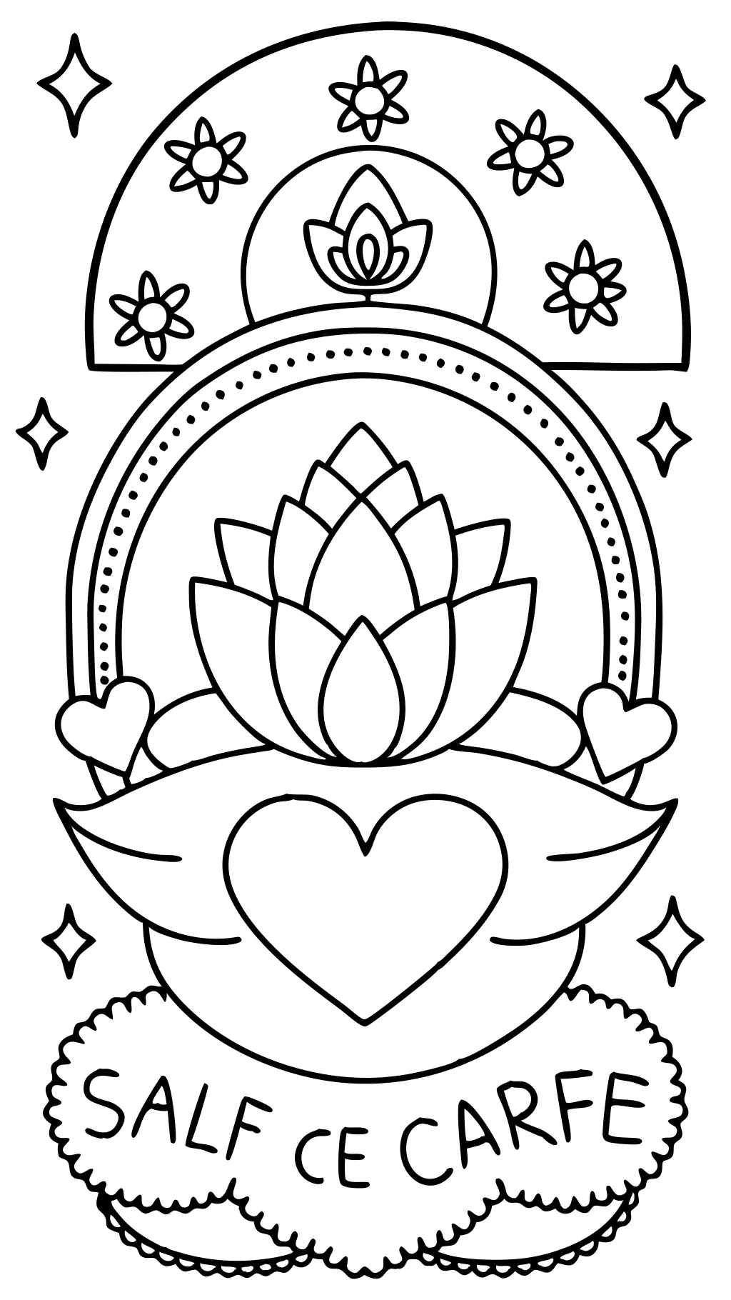 self-care coloring pages